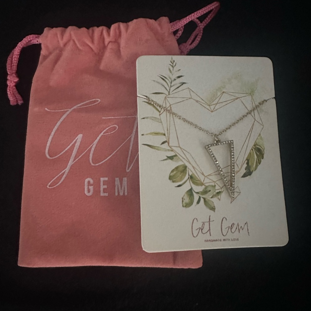 Get Gem Triangle Necklace